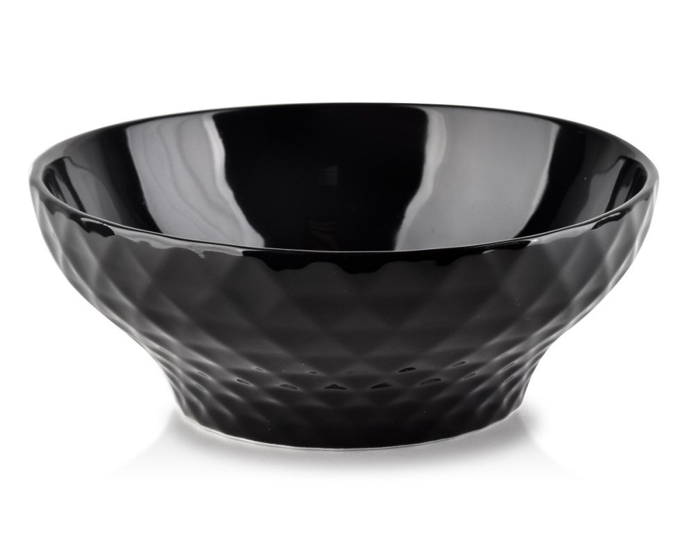 Affekdesign Porcelánová miska DIAMENT BLACK 17,5 x 7 cm černá - Houseland.cz