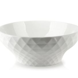 Affekdesign Porcelánová miska DIAMENT 17,5 x 12,5 cm bílá