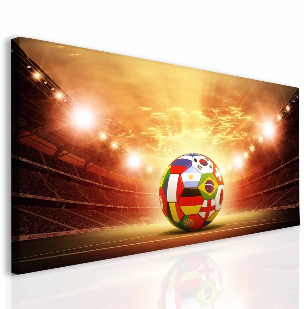 Obraz fotbalový míč Velikost (šířka x výška): 180x100 cm - S-obrazy.cz