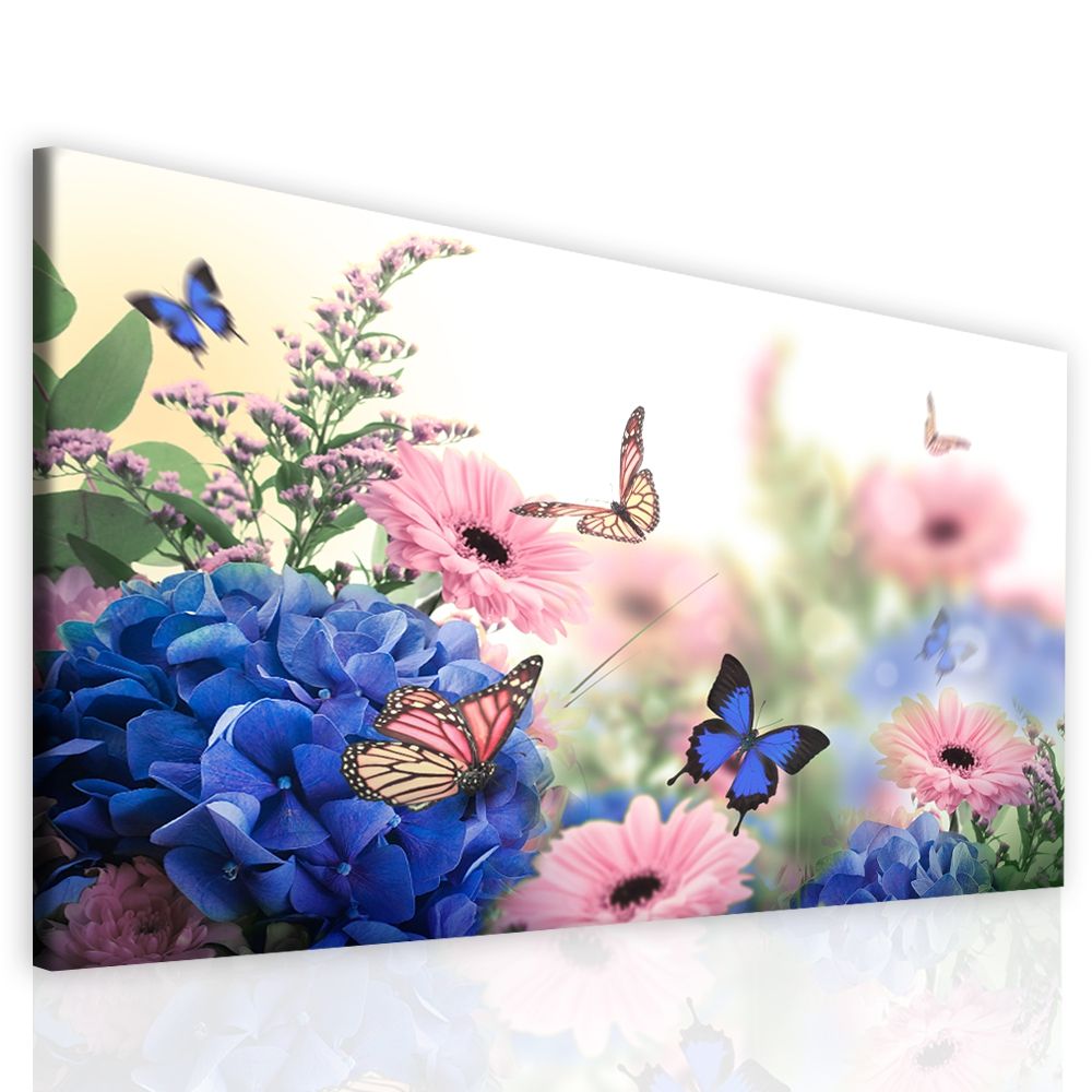 Obraz na plátně motýli Velikost (šířka x výška): 100x60 cm - S-obrazy.cz