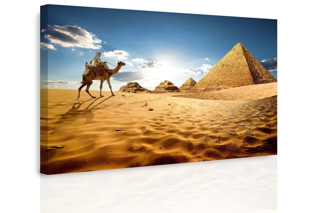 Obraz pyramidy v Egyptě Velikost (šířka x výška): 60x40 cm - S-obrazy.cz