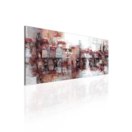 Obraz Staré Město pražské Red Velikost (šířka x výška): 100x40 cm