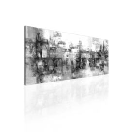 Obraz Staré Město pražské Grey Velikost (šířka x výška): 100x40 cm