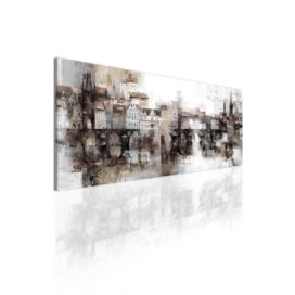 Obraz Staré Město pražské Brown Velikost (šířka x výška): 100x40 cm