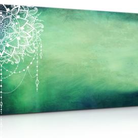 Obraz mandala snů Green Velikost (šířka x výška): 150x100 cm