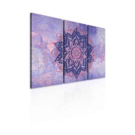Třídílný obraz mandala růžovofialová Velikost (šířka x výška): 60x40 cm