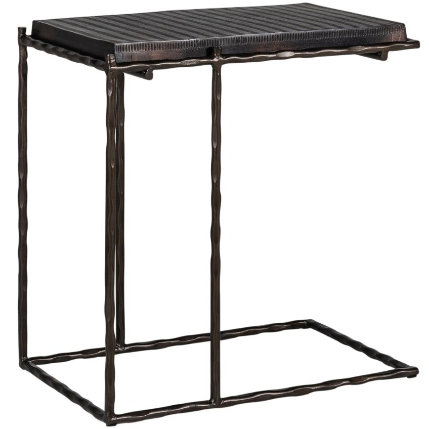 Černý kovový konferenční stolek Richmond Ventana 58 x 38 cm - Designovynabytek.cz