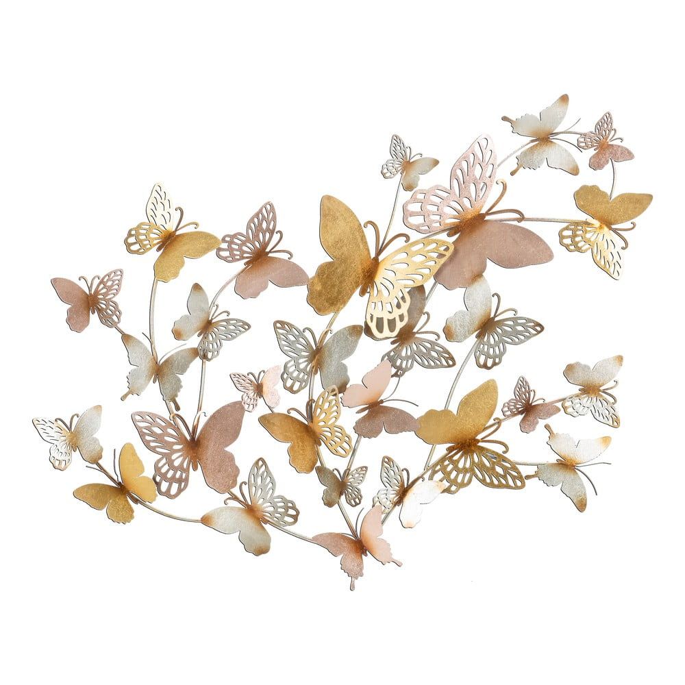 Kovová nástěnná dekorace 132x95.5 cm Butterflies - Mauro Ferretti - Bonami.cz