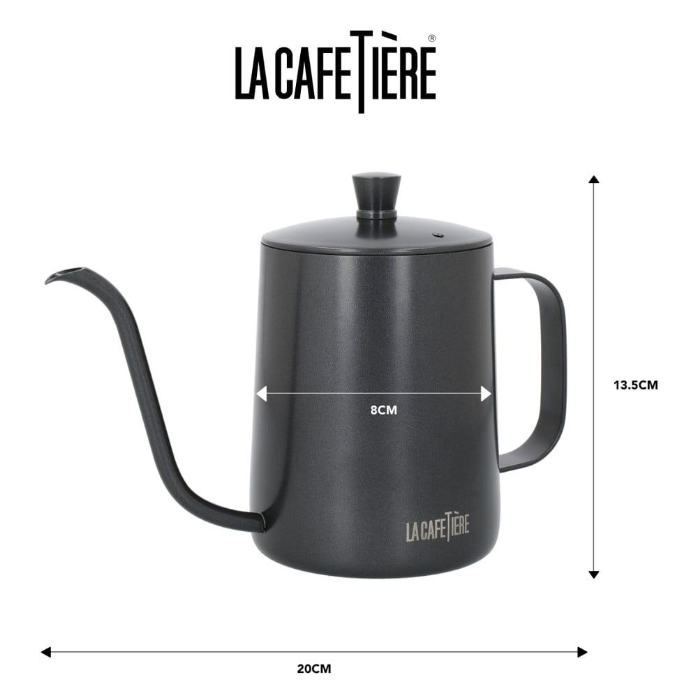 Šedá konvice na přípravu kávy z nerezové oceli 0.6 l La Cafetiere - Kitchen Craft - Bonami.cz