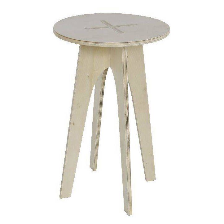 Today Odkládací stolek SIMPLICTIY, kulatý, dřevěný, 50 x 30 cm - EMAKO.CZ s.r.o.