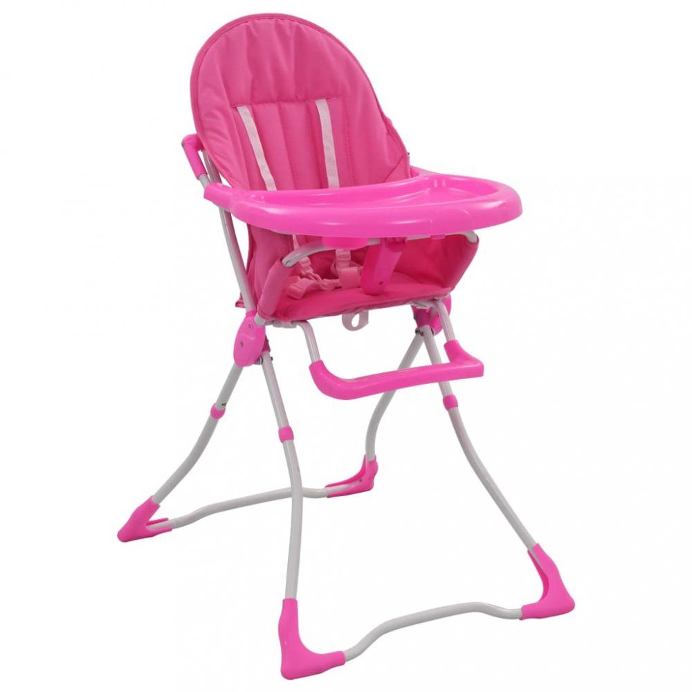 Dětská jídelní židlička Dekorhome Růžová - DEKORHOME.CZ