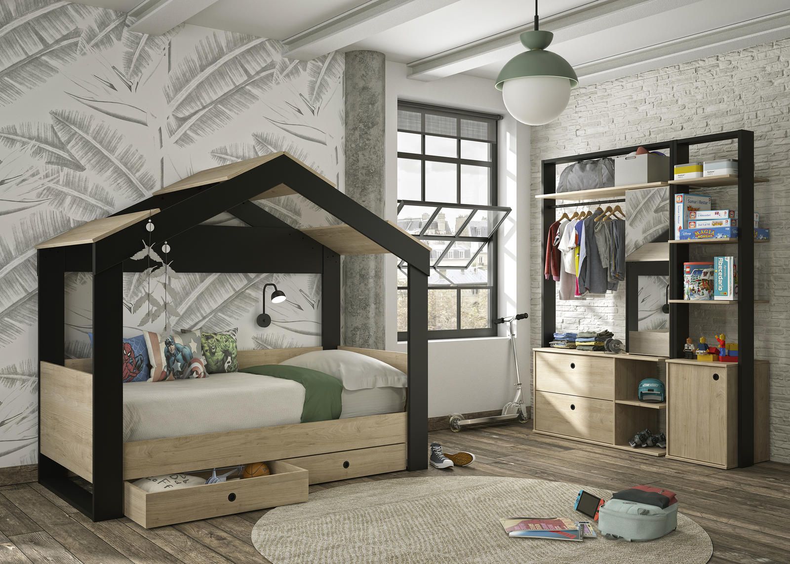 Aldo Domečková postel s šuplíky Duplex - Nábytek ALDO