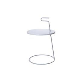 Šedý Servírovací stolek světle ø 42 × 65 cm PRESENT TIME