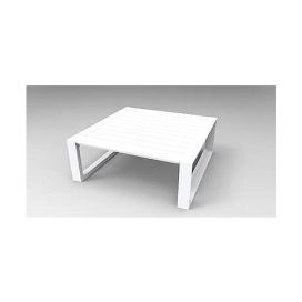 Hliníkový stolek 97x97 cm MADRID (bílá)