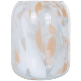 Bílá skleněná váza Richmond Charlot 18,5 cm