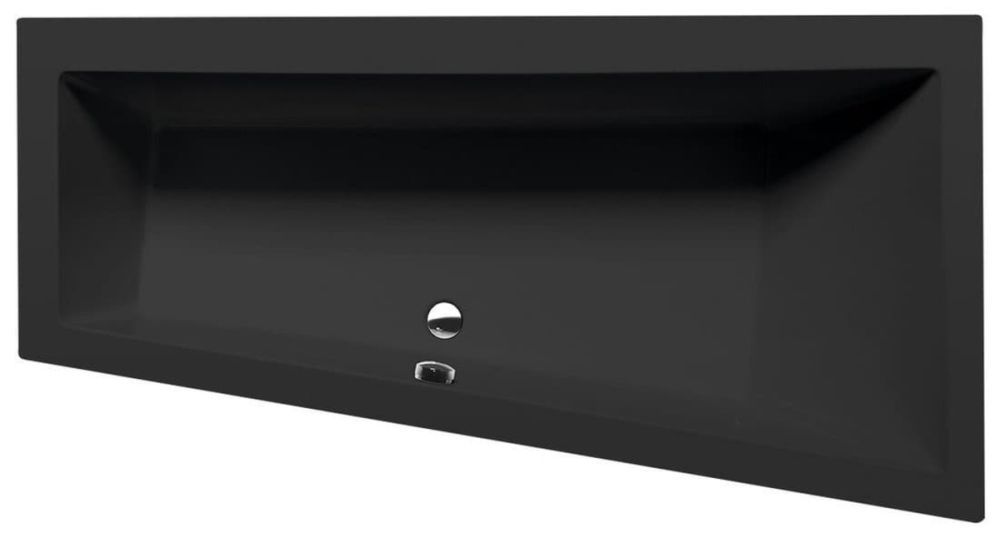 Asymetrická vana Polysan ANDRA R 90x180 cm akrylát pravá černá 78771BM - Siko - koupelny - kuchyně