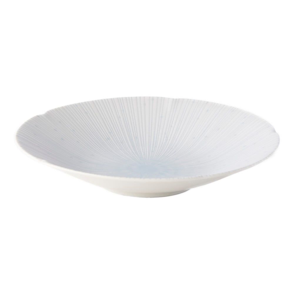 Světle modrý keramický talíř na těstoviny ø 24.5 cm ICE WHITE - MIJ - Bonami.cz