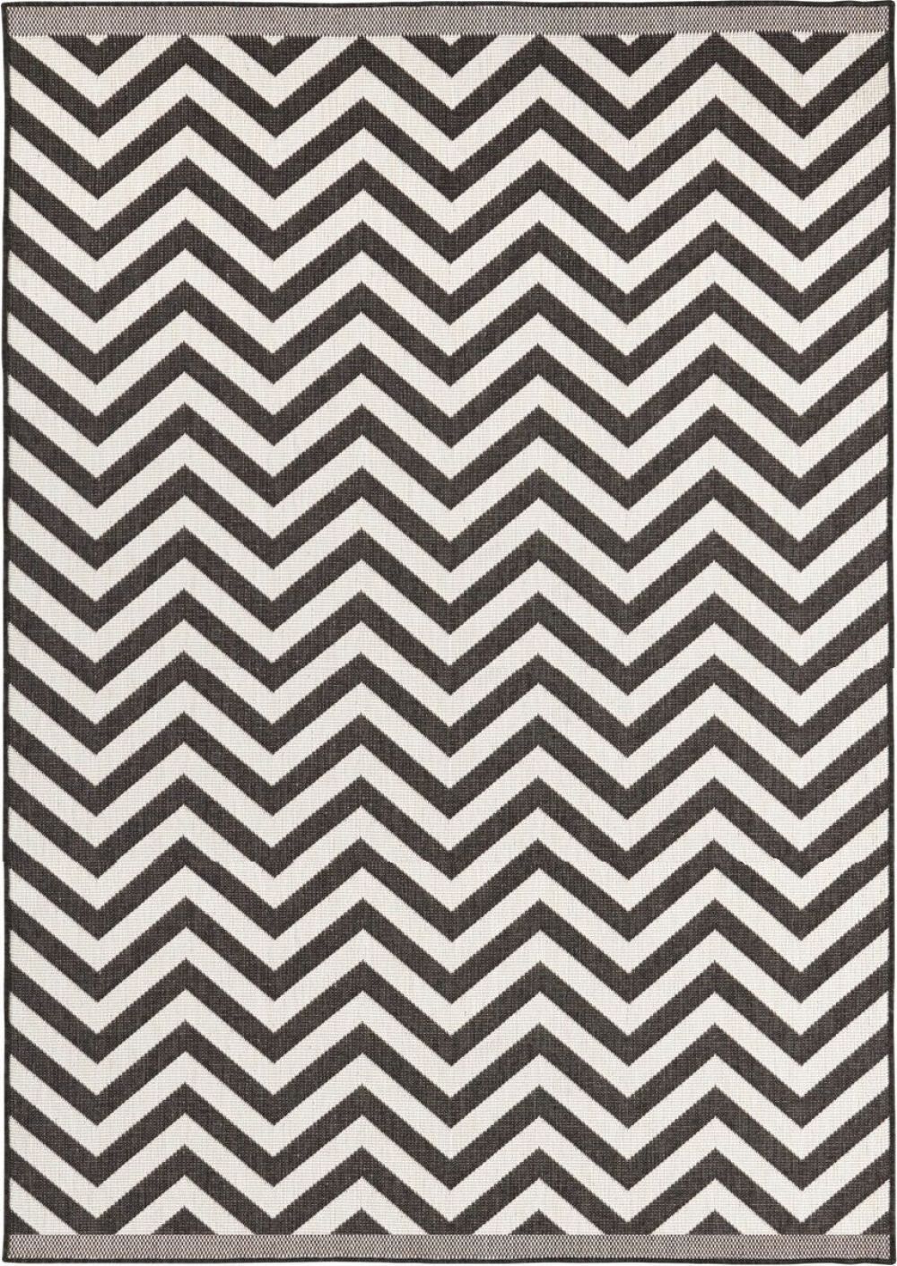 NORTHRUGS - Hanse Home koberce Kusový koberec Twin Supreme 103433 Palma black creme Rozměry koberců: 240x340 Mdum - M DUM.cz