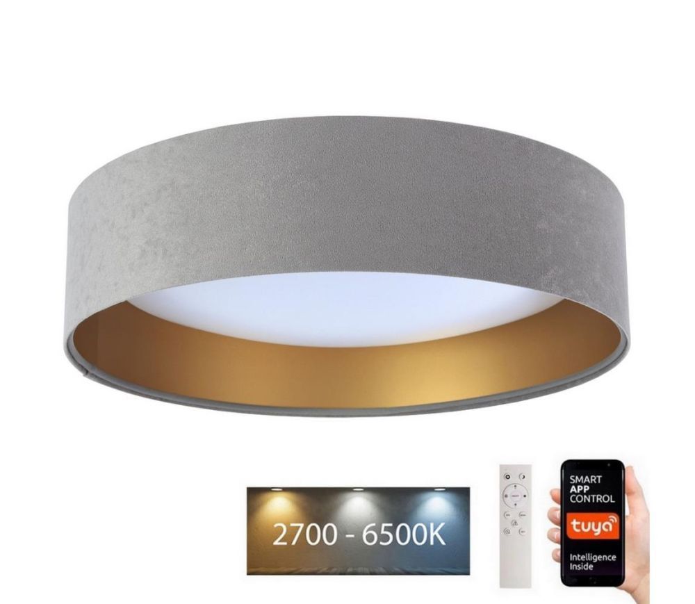  LED Stropní svítidlo SMART GALAXY LED/36W/230V Wi-Fi Tuya šedá/zlatá + DO  -  Svět-svítidel.cz