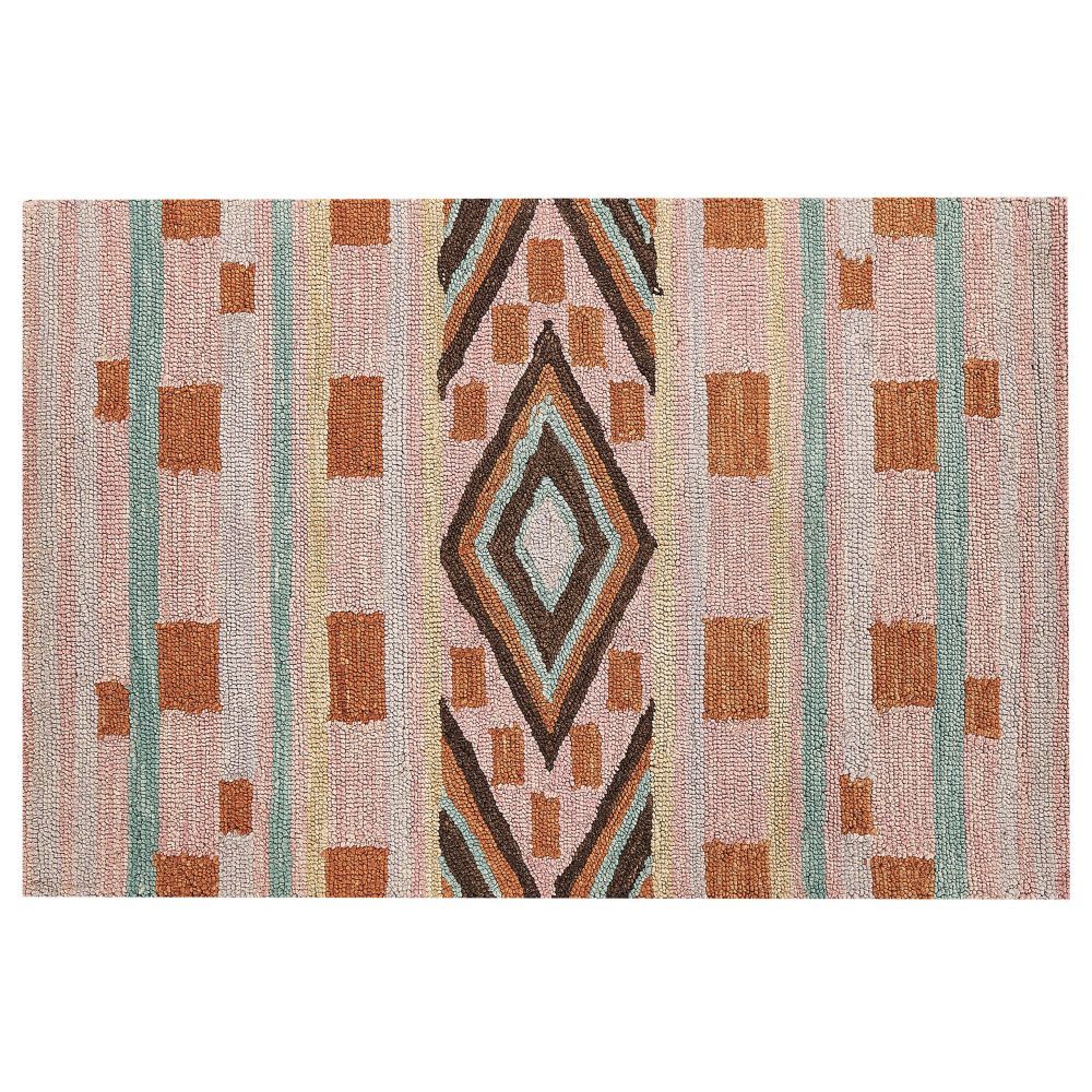 Vlněný koberec 140 x 200 cm barevný YOMRA - Beliani.cz