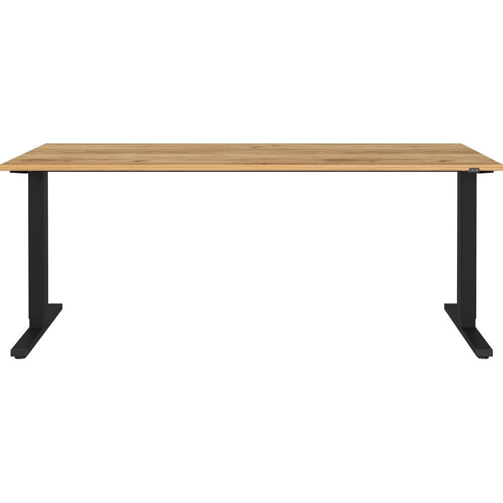 Pracovní stůl s elektricky nastavitelnou výškou s deskou v dubovém dekoru 80x180 cm Lissabon – Germania - Bonami.cz