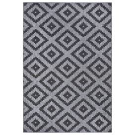 NORTHRUGS - Hanse Home koberce Kusový koberec Twin-Wendeteppiche 105461 Night Silver – na ven i na doma - 80x150 cm