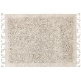 Bavlněný koberec 140 x 200 cm béžový BITLIS