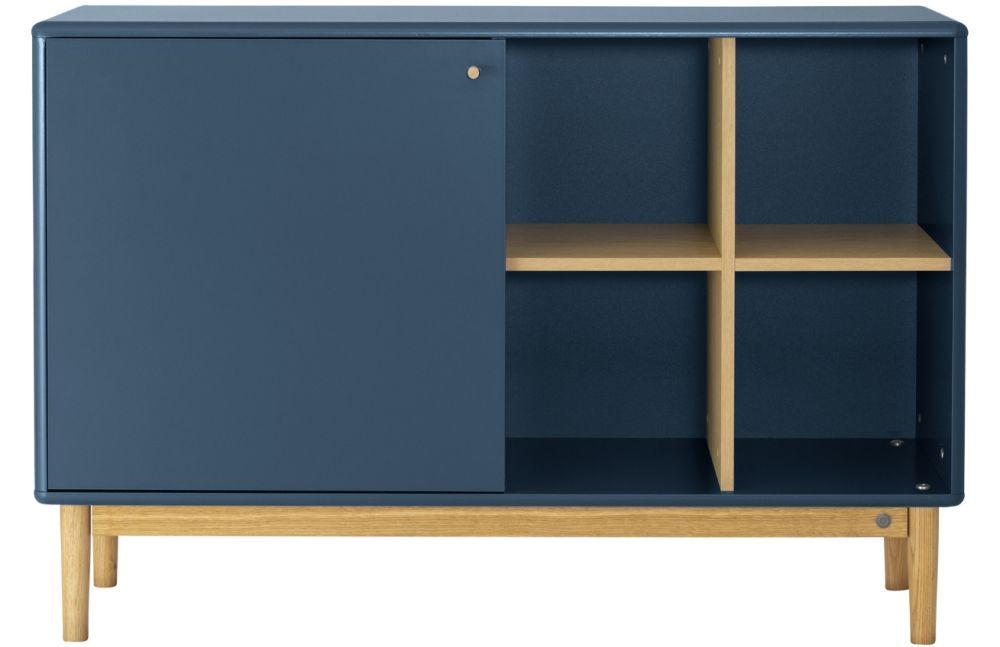 Modrá lakovaná komoda Tom Tailor Color Living 118 x 40 cm - Designovynabytek.cz