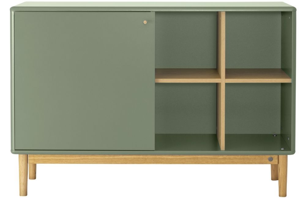 Zelená lakovaná komoda Tom Tailor Color Living 118 x 40 cm - Designovynabytek.cz