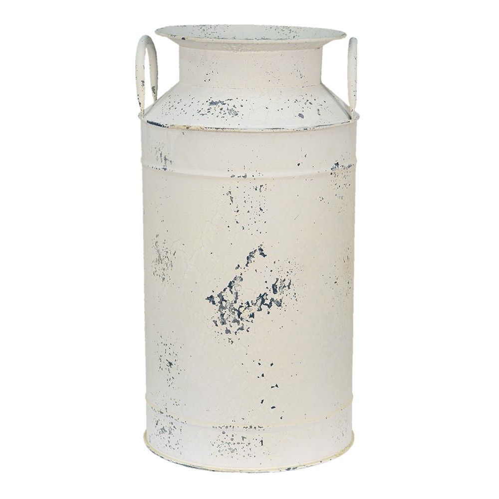 Béžová dekorativní plechová konev na mléko Fun Antique - Ø 28*53 cm Clayre & Eef - LaHome - vintage dekorace