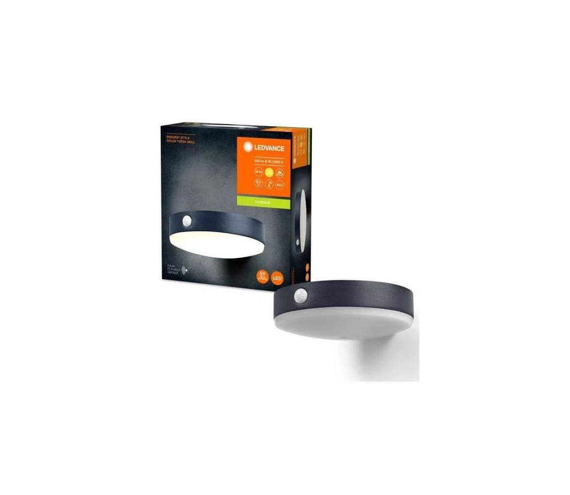 Ledvance Ledvance-LED Solární nástěnné svítidlo se senzorem ENDURA STYLE LED/6W/3,7V IP44  -  Svět-svítidel.cz