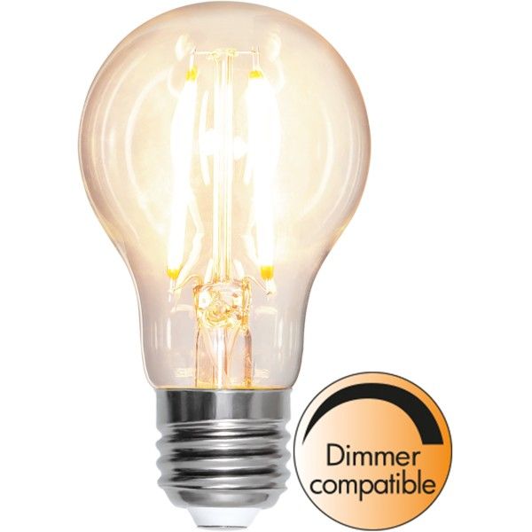 Stmívatelná LED žárovka s vláknem E27 60W Star Trading Clear - čirá - Homein.cz