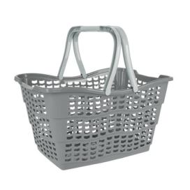 Plastový nákupní košík Keeeper 15l šedý
