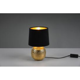 TRIO Reality R50821002 SOPHIA stolní lampička V260mm 1xE14 zlatá, černá