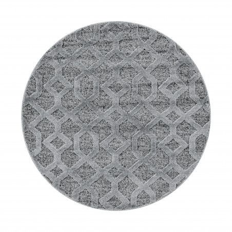 Ayyildiz koberce Kusový koberec Pisa 4702 Grey kruh - 80x80 (průměr) kruh cm - Mujkoberec.cz