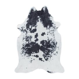 Ayyildiz koberce Kusový koberec Etosha 4114 black (tvar kožešiny) - 100x135 tvar kožešiny cm