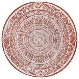 NORTHRUGS - Hanse Home koberce Kusový koberec Twin Supreme 105497 Cayenne kruh – na ven i na doma - 200x200 (průměr) kruh cm