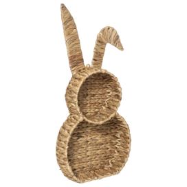 Atmosphera for kids Polička z mořské trávy ve tvaru králíka, 30 x 53 cm
