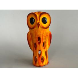 Sova štíhlá na svíčku oranžová Keramika Andreas