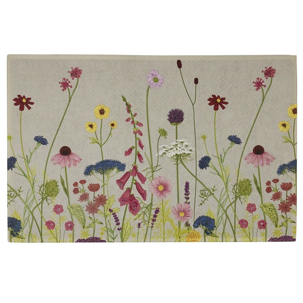 Barevná rohožka Wild Flowers - 75*50*1cm Mars & More - LaHome - vintage dekorace