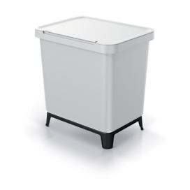 Prosperplast Odpadkový koš SYSTEMO 2x10 L světle šedý