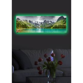 Wallity Obraz s LED osvětlením JEZERO V HORÁCH 5 30 x 90 cm Houseland.cz
