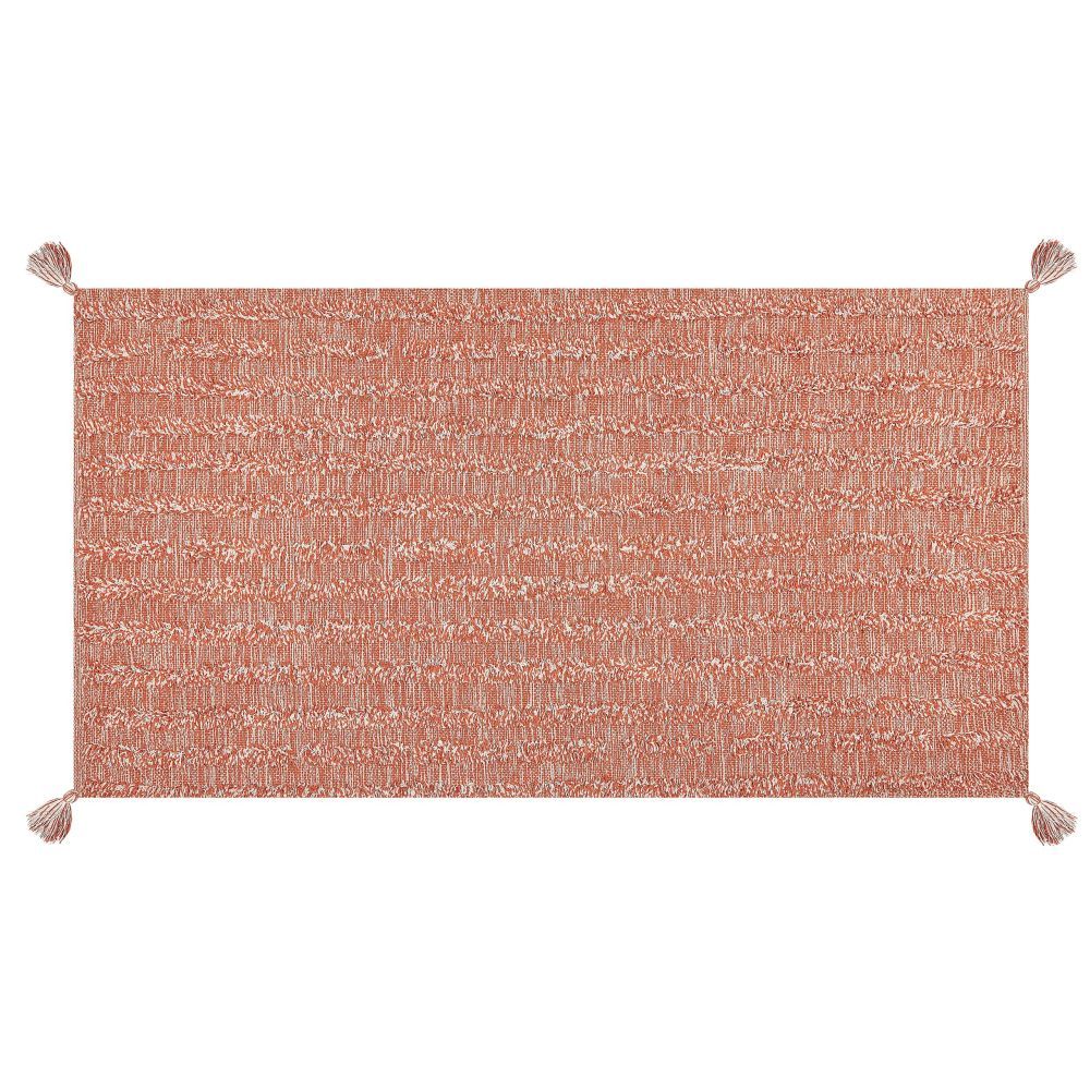 Bavlněný koberec 80 x 150 cm oranžový MUGLA - Beliani.cz