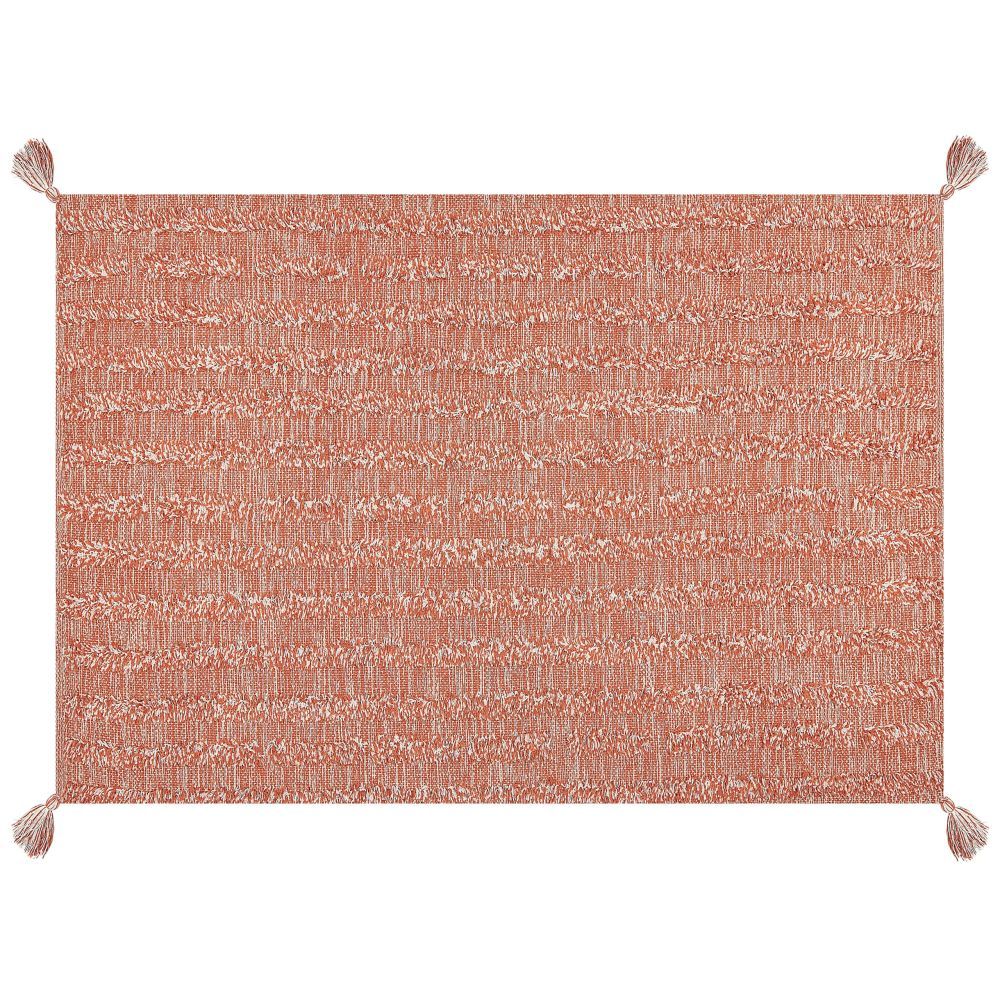 Bavlněný koberec 160 x 230 cm oranžový MUGLA - Beliani.cz