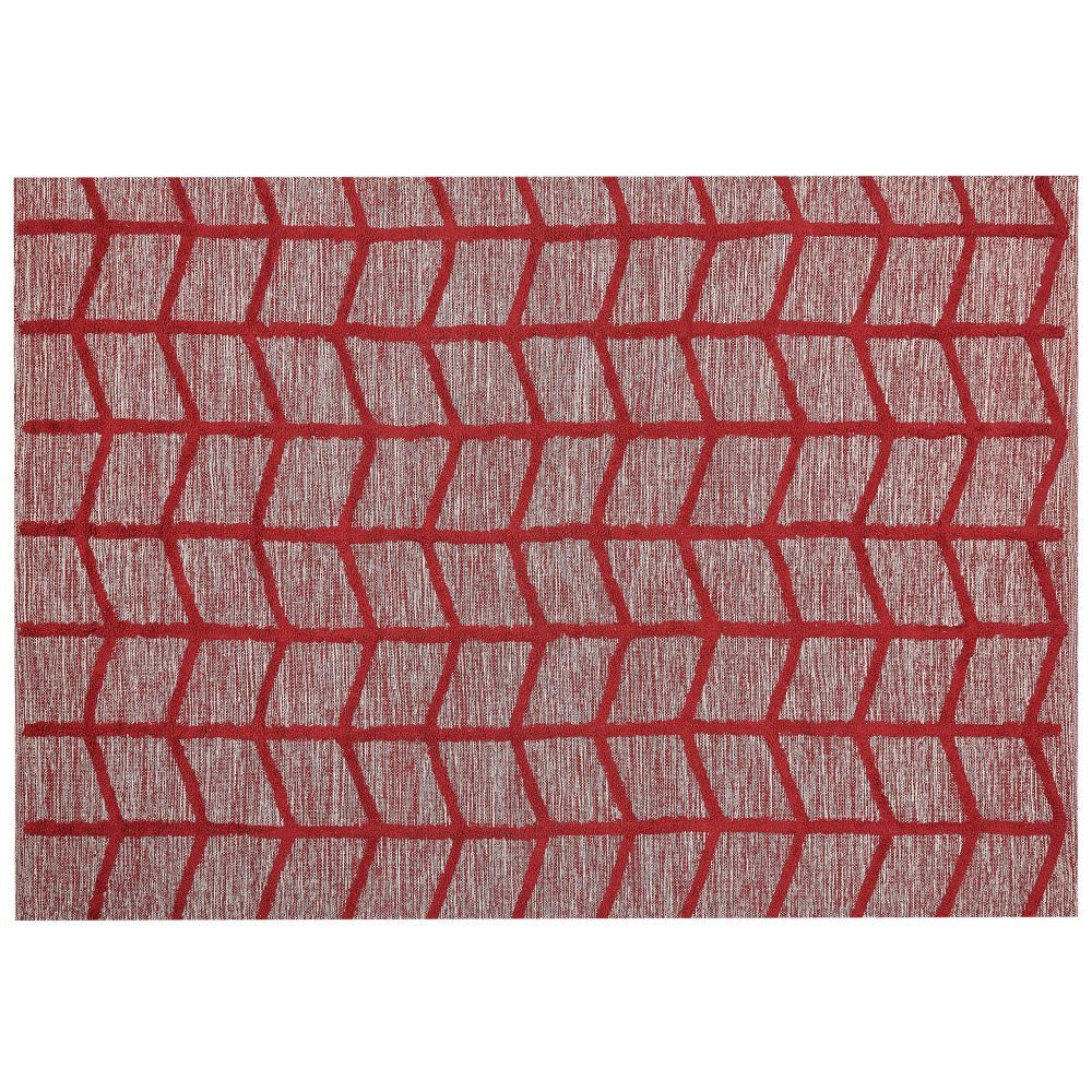 Bavlněný koberec 160 x 230 cm červený SIVAS - Beliani.cz