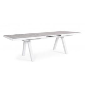 BIZZOTTO Rozkládací zahradní stůl KRION 205-265x103 cm bílá