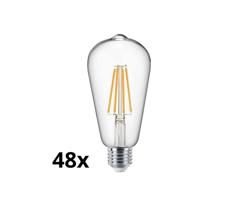  SADA 48x LED Žárovka VINTAGE ST64 E27/7W/230V 2700K  -  Svět-svítidel.cz