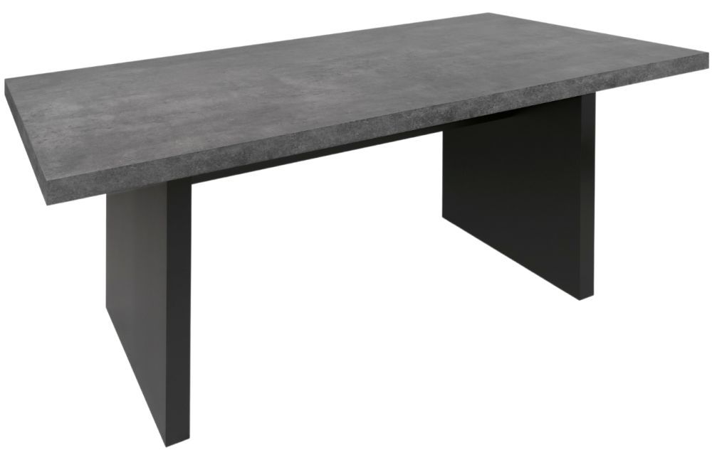 Betonově šedý jídelní stůl TEMAHOME Detroit 160 x 80 cm - Designovynabytek.cz