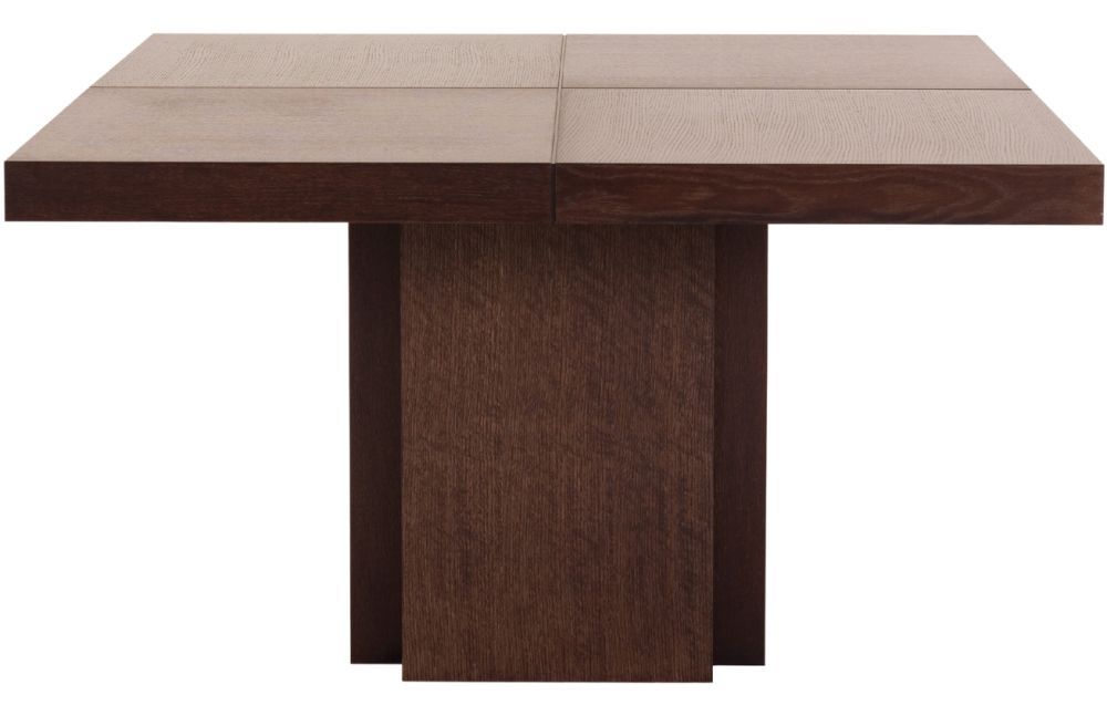 Hnědý dřevěný jídelní stůl TEMAHOME Dusk 150 x 150 cm - Designovynabytek.cz