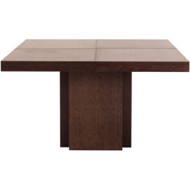 Hnědý dřevěný jídelní stůl TEMAHOME Dusk 150 x 150 cm